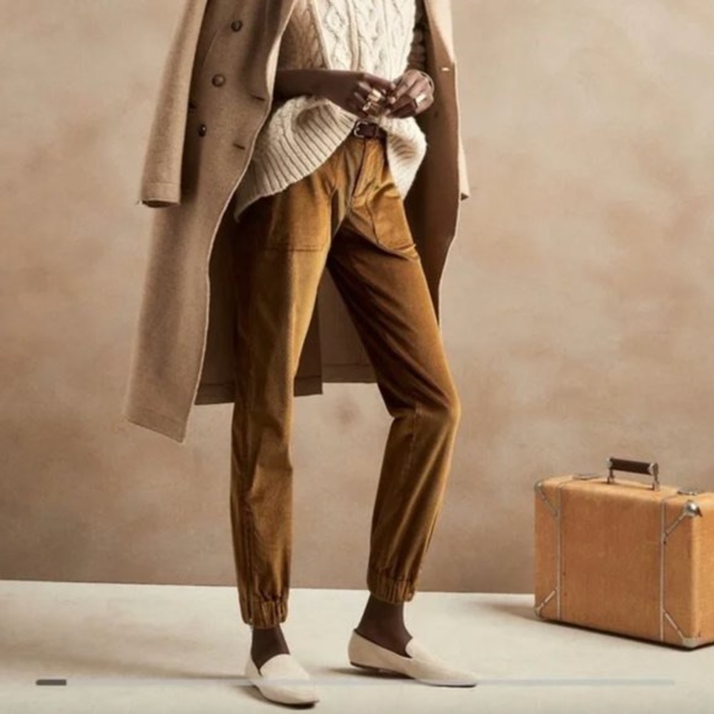 Banana Republic Corduroy Pants Gold Brown Size 6